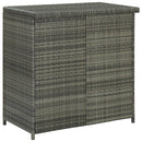 vidaXL 3 részes szürke polyrattan bárszett