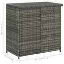 vidaXL 3 részes szürke polyrattan bárszett