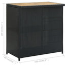 vidaXL 3 részes fekete polyrattan bárszett