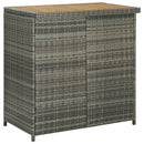 vidaXL 3 részes szürke polyrattan bárszett