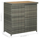 vidaXL 3 részes szürke polyrattan bárszett