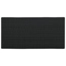 vidaXL fekete polyrattan bárasztal tárolópolccal 120 x 60 x 110 cm