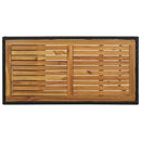 vidaXL fekete polyrattan bárasztal tárolópolccal 120 x 60 x 110 cm