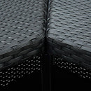 vidaXL fekete polyrattan sarok bárasztal 100 x 50 x 105 cm
