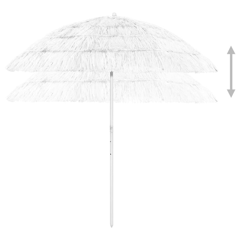 vidaXL fehér hawaii stílusú strandnapernyő 240 cm