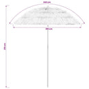 vidaXL fehér hawaii stílusú strandnapernyő 240 cm