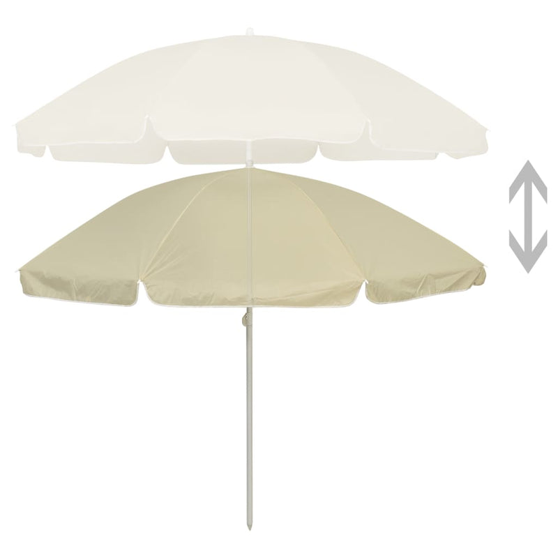 vidaXL homoksárga strandnapernyő 240 cm