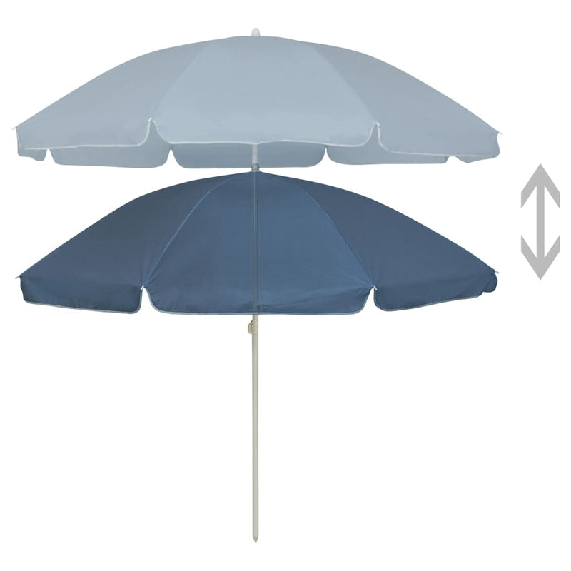 vidaXL kék strandnapernyő 240 cm