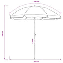 vidaXL kék strandnapernyő 240 cm