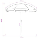 vidaXL kék strandnapernyő 240 cm