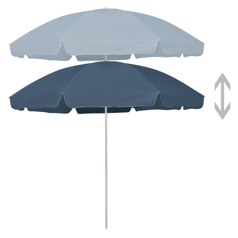 vidaXL kék strandnapernyő 300 cm