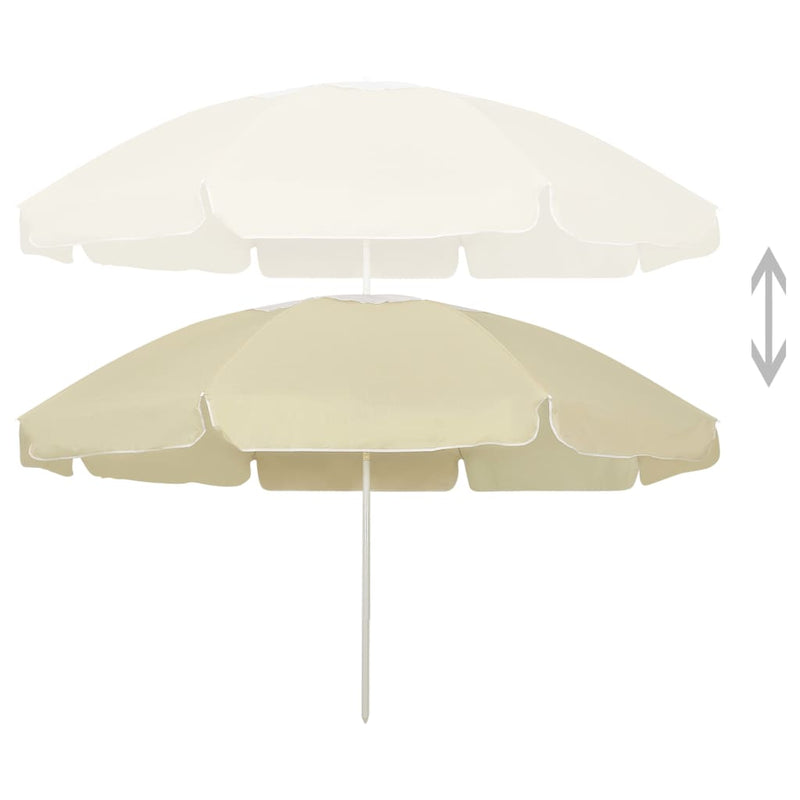 vidaXL homoksárga strandnapernyő 240 cm
