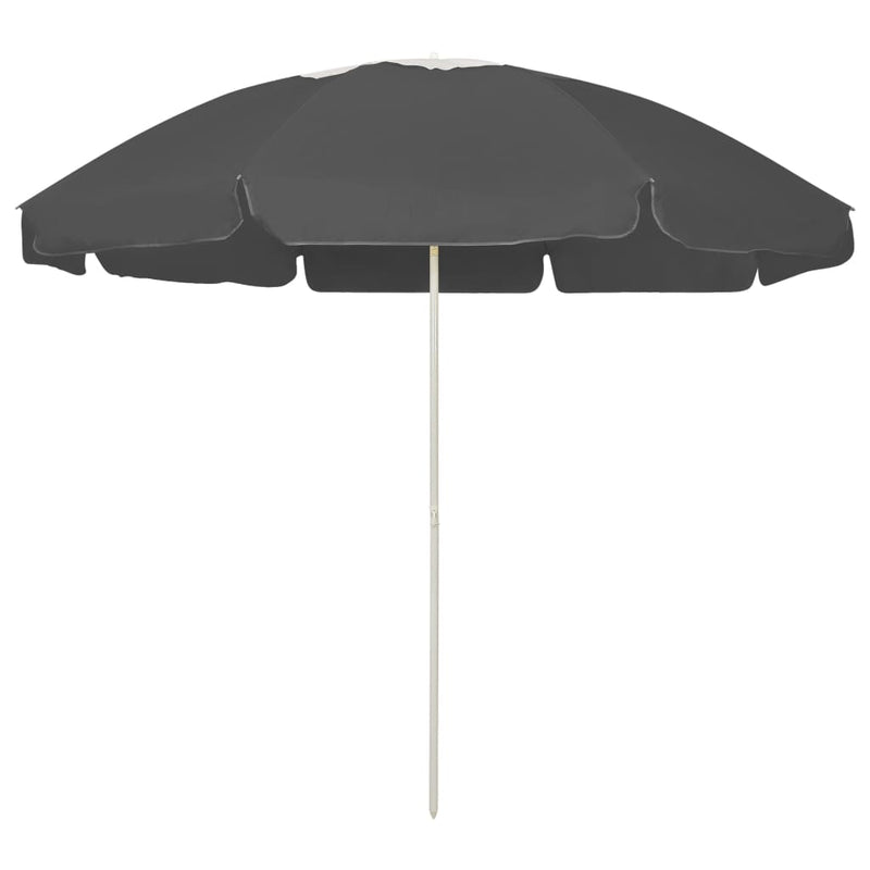 vidaXL antracitszürke strandnapernyő 240 cm