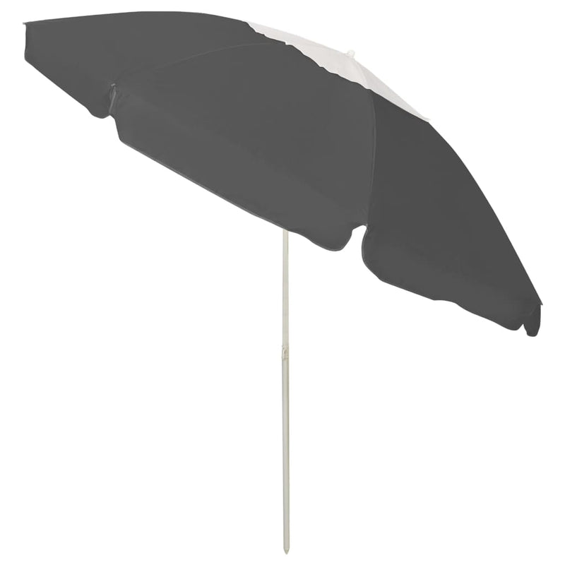 vidaXL antracitszürke strandnapernyő 240 cm