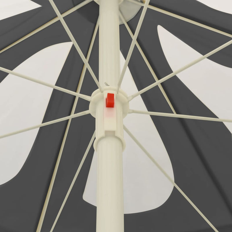 vidaXL antracitszürke strandnapernyő 240 cm
