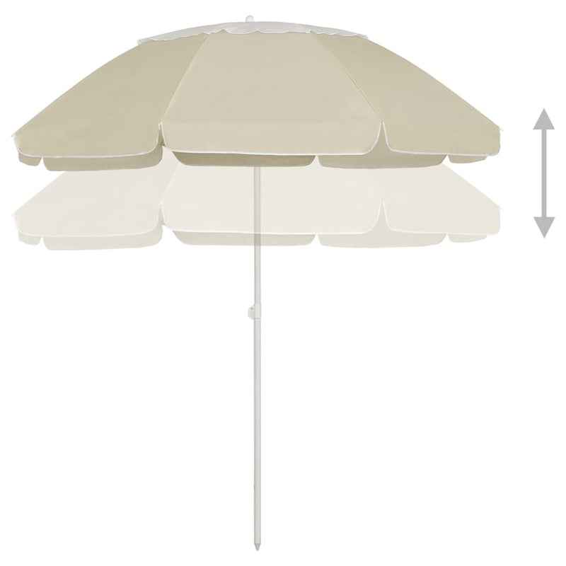 vidaXL homoksárga strandnapernyő 300 cm