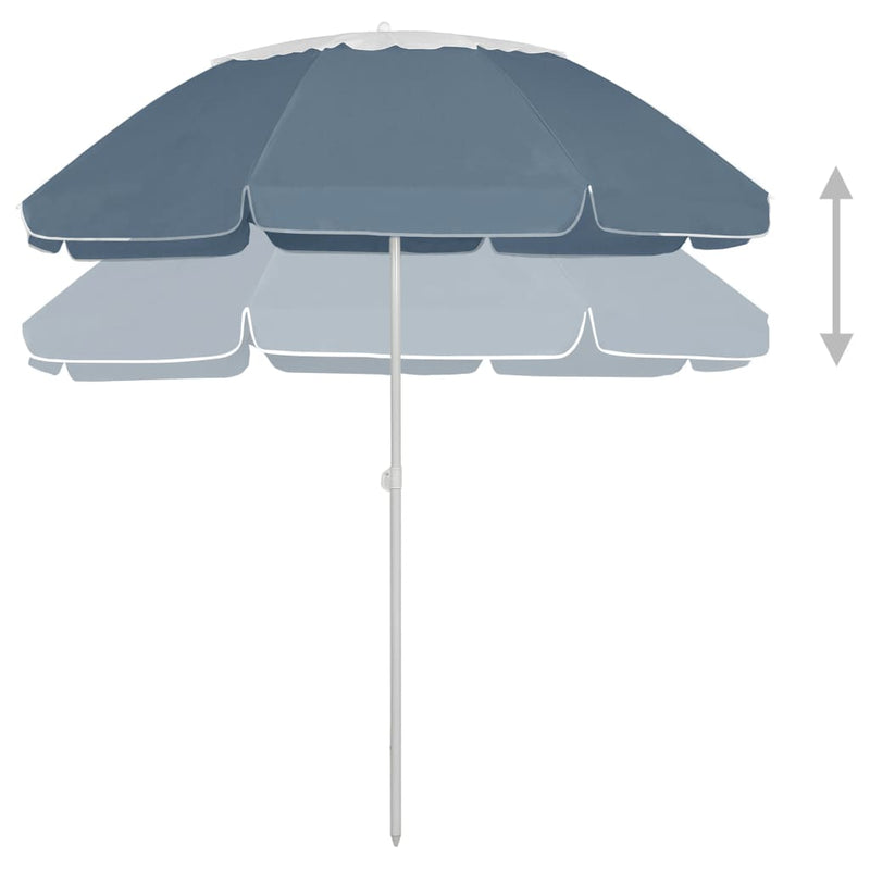 vidaXL kék strandnapernyő 300 cm