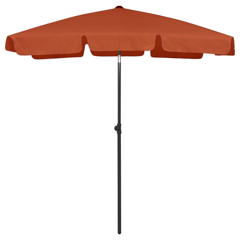 vidaXL terrakotta strandnapernyő 180 x 120 cm