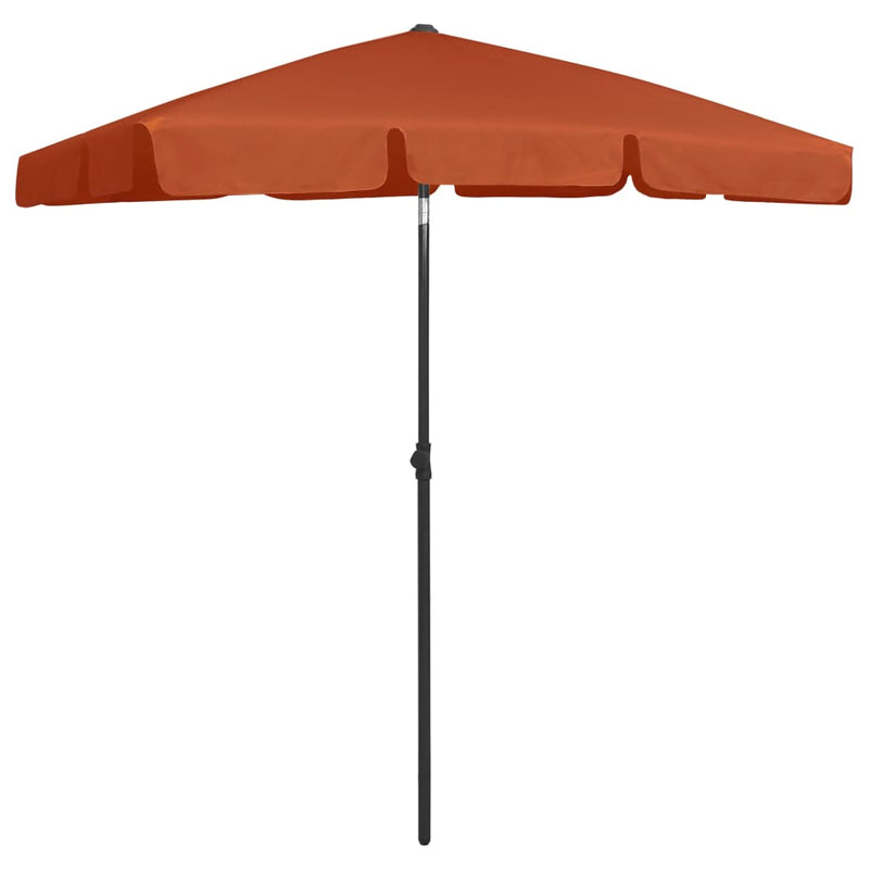 vidaXL terrakotta strandnapernyő 180 x 120 cm