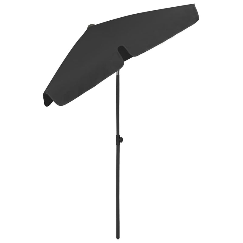 vidaXL fekete strandnapernyő 180 x 120 cm