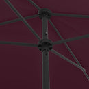 vidaXL bordó strandnapernyő 200 x 125 cm