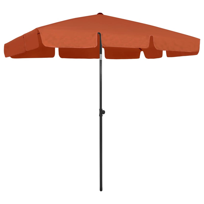 vidaXL terrakotta strandnapernyő 200 x 125 cm