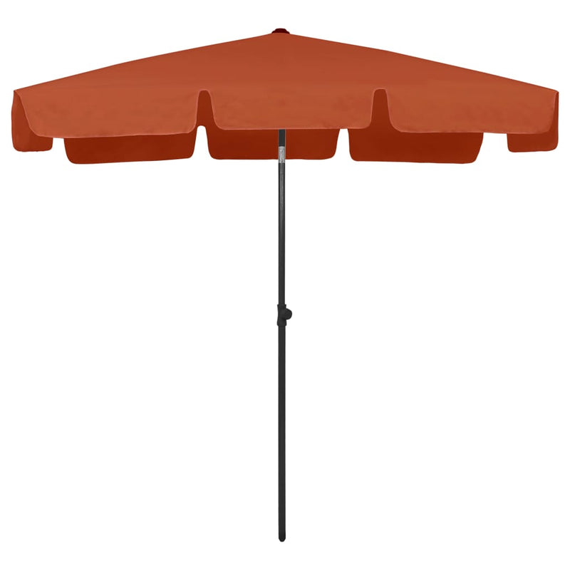 vidaXL terrakotta strandnapernyő 200 x 125 cm