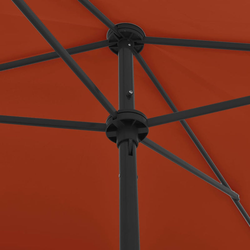 vidaXL terrakotta strandnapernyő 200 x 125 cm