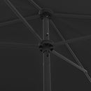 vidaXL fekete strandnapernyő 200 x 125 cm