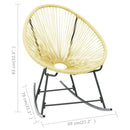 vidaXL bézs polyrattan kültéri Acapulco szék
