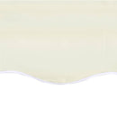 vidaXL krémszínű csere napellenző ponyva 4 x 3,5 m