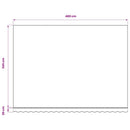vidaXL krémszínű poliészter pótszövet napellenzőhöz 500x350 cm