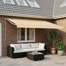 vidaXL krémszínű poliészter pótszövet napellenzőhöz 600x350 cm