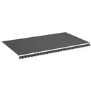 vidaXL antracitszürke poliészter pótszövet napellenzőhöz 600x350 cm