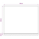 vidaXL narancssárga és barna poliészter pótszövet napellenzőhöz 450x350 cm