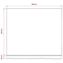 vidaXL barna poliészter pótszövet napellenzőhöz 300 x 250 cm