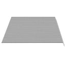 vidaXL antracitszürke és fehér poliészter pótszövet napellenzőhöz 450 x 300 cm