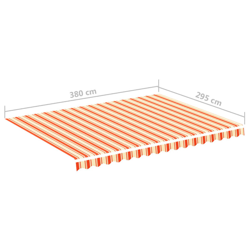 vidaXL sárga és narancssárga csere napellenző ponyva 4 x 3 m