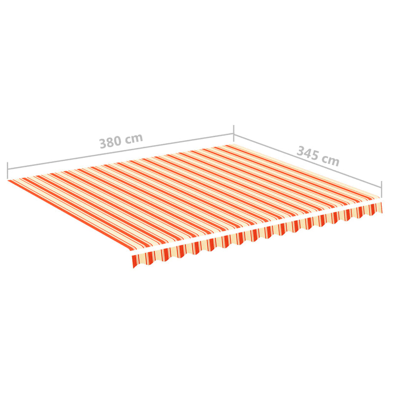 vidaXL sárga és narancssárga csere napellenző ponyva 4 x 3,5 m