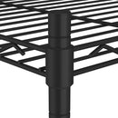 vidaXL 3 szintes fekete tárolóállvány 150 kg 60 x 35 x 76 cm