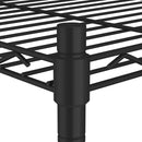 vidaXL 4 szintes fekete tárolópolc 90 x 35 x 137 cm 200 kg