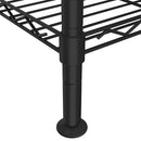 vidaXL 4 szintes fekete tárolópolc 90 x 35 x 137 cm 200 kg