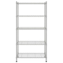 vidaXL 5 szintes króm tárolópolc 90 x 35 x 180 cm 250 kg