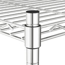 vidaXL 5 szintes króm tárolópolc 90 x 35 x 180 cm 250 kg