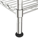 vidaXL 5 szintes króm tárolópolc 90 x 35 x 180 cm 250 kg