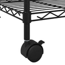 vidaXL 3 szintes króm tárolóállvány kerekekkel 150 kg 60 x 35 x 81 cm