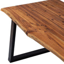 vidaXL tömör akácfa étkezőasztal 170 x 90 x 75 cm