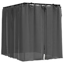 vidaXL antracitszürke dupla napozóágy oldalsó és felső függönnyel