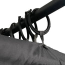 vidaXL antracitszürke dupla napozóágy oldalsó és felső függönnyel