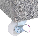 vidaXL világosszürke gránit napernyőtalp 45 x 25 x 8,3 cm